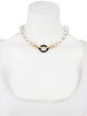 Necklace 18K Quartz, Onyx, & Diamond Bead Necklace