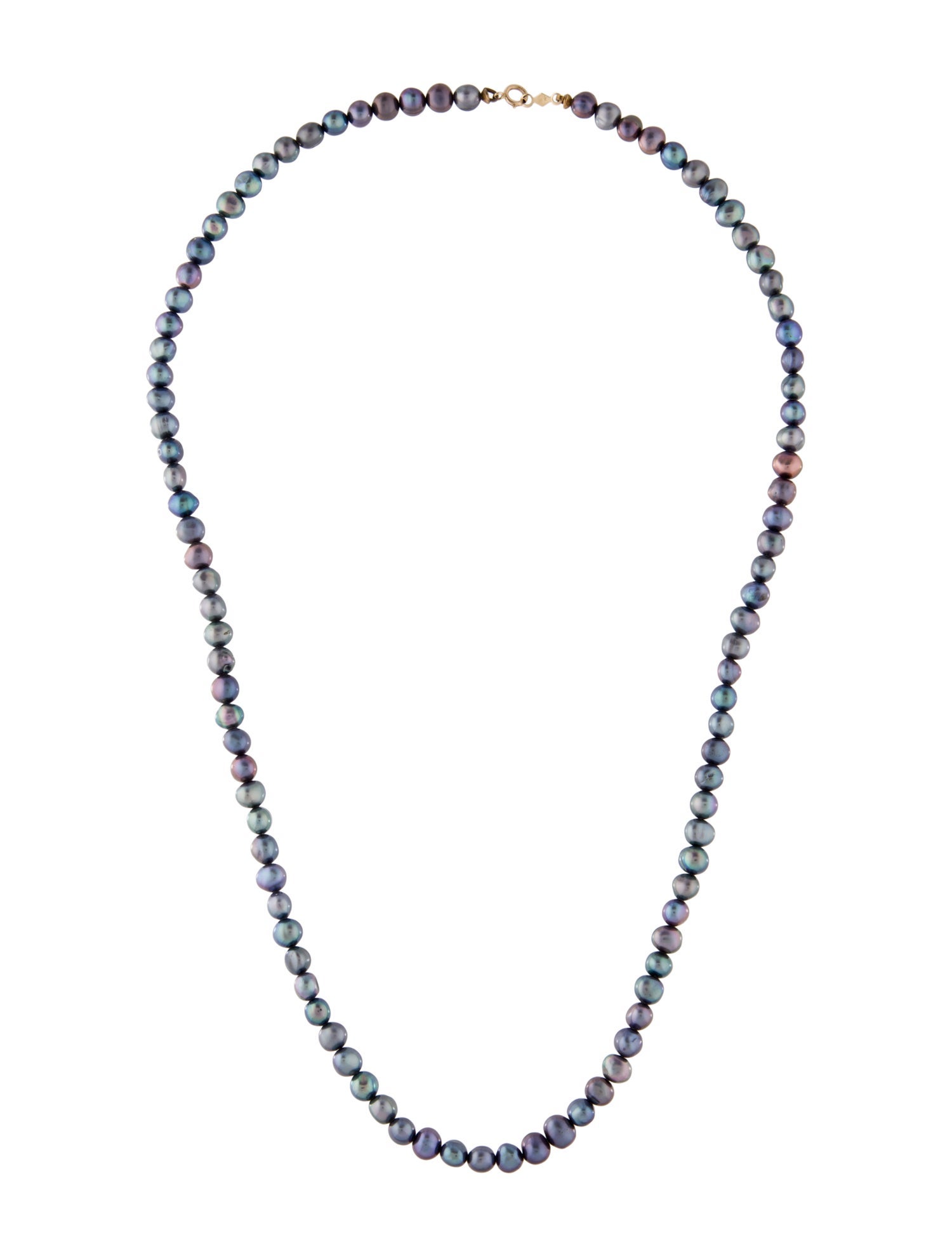 Necklace 14K Dyed Pearl Strand