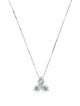 Necklace 14K Aquamarine & Diamond Pendant Necklace
