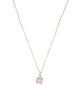 Necklace 14K Diamond Illusion Solitaire Pendant Necklace