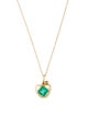 Necklace Emerald Apple Pendant Necklace
