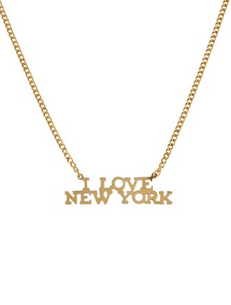 Necklace 14K 'I Love New York' Pendant Necklace
