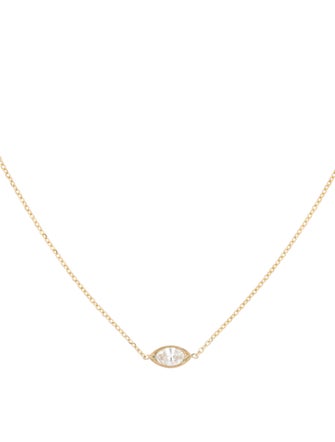 Necklace 14K Diamond & Ruby Station Necklace