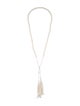 Necklace 14K Pearl Tassel Lariat Necklace
