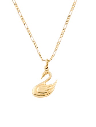 Necklace 18K Swan Pendant Necklace