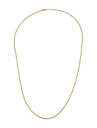 Necklace 14K Rope Chain Necklace