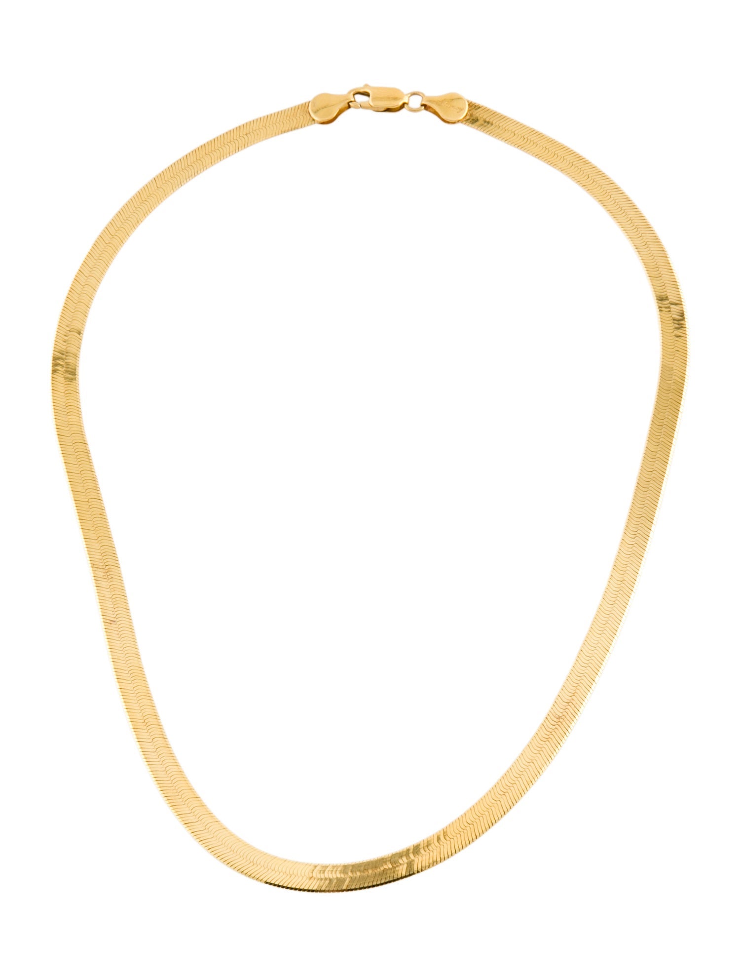 Necklace 14K Herringbone Chain Link