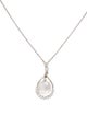 Necklace Pearl & Diamond Pendant Necklace