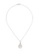 Necklace Pearl & Diamond Pendant Necklace