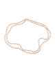 Necklace 14K Pearl Bead Double Strand Necklace