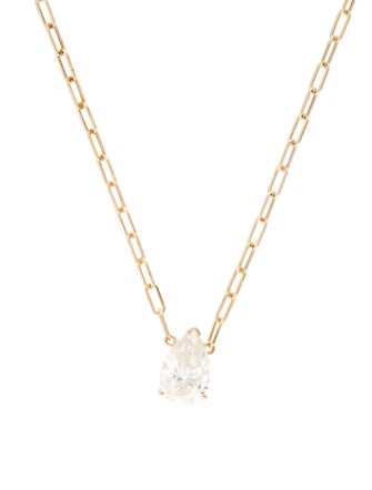 Necklace 14K 4.01ct Lab-Grown Diamond Pendant Necklace