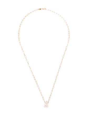 Necklace 14K 4.01ct Lab-Grown Diamond Pendant Necklace