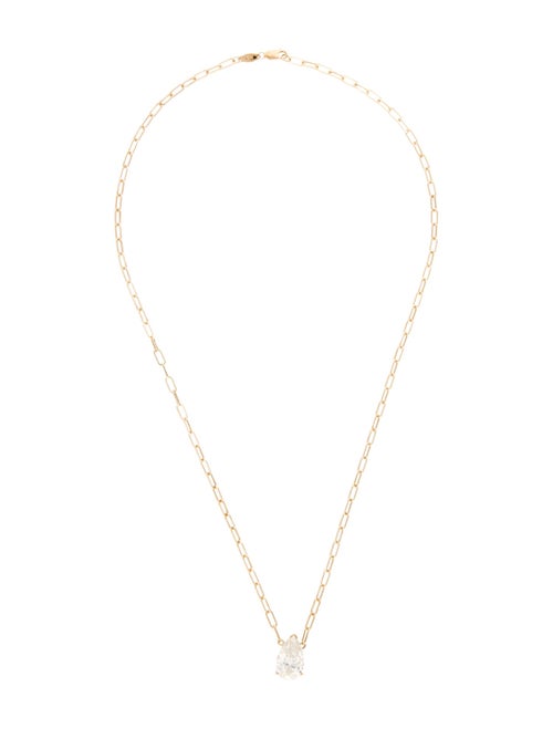 Necklace 14K 4.01ct Lab-Grown Diamond Pendant Necklace