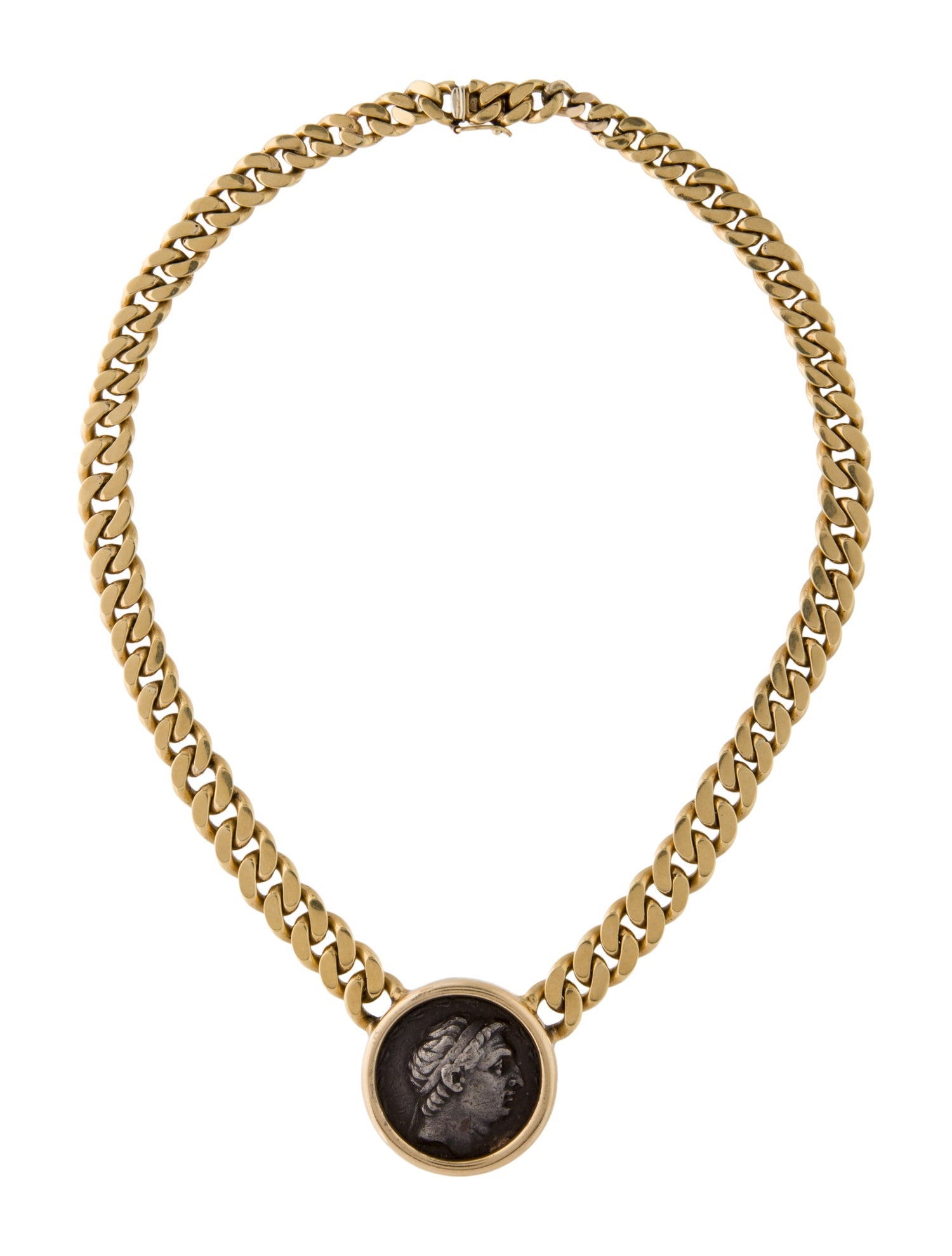 Necklace 18K & Silver Coin Chain Necklace