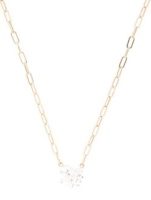 Necklace 14K 4.86ct Lab-Grown Diamond Pendant Necklace