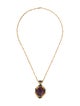 Necklace 18K Amethyst & Diamond Pendant Necklace