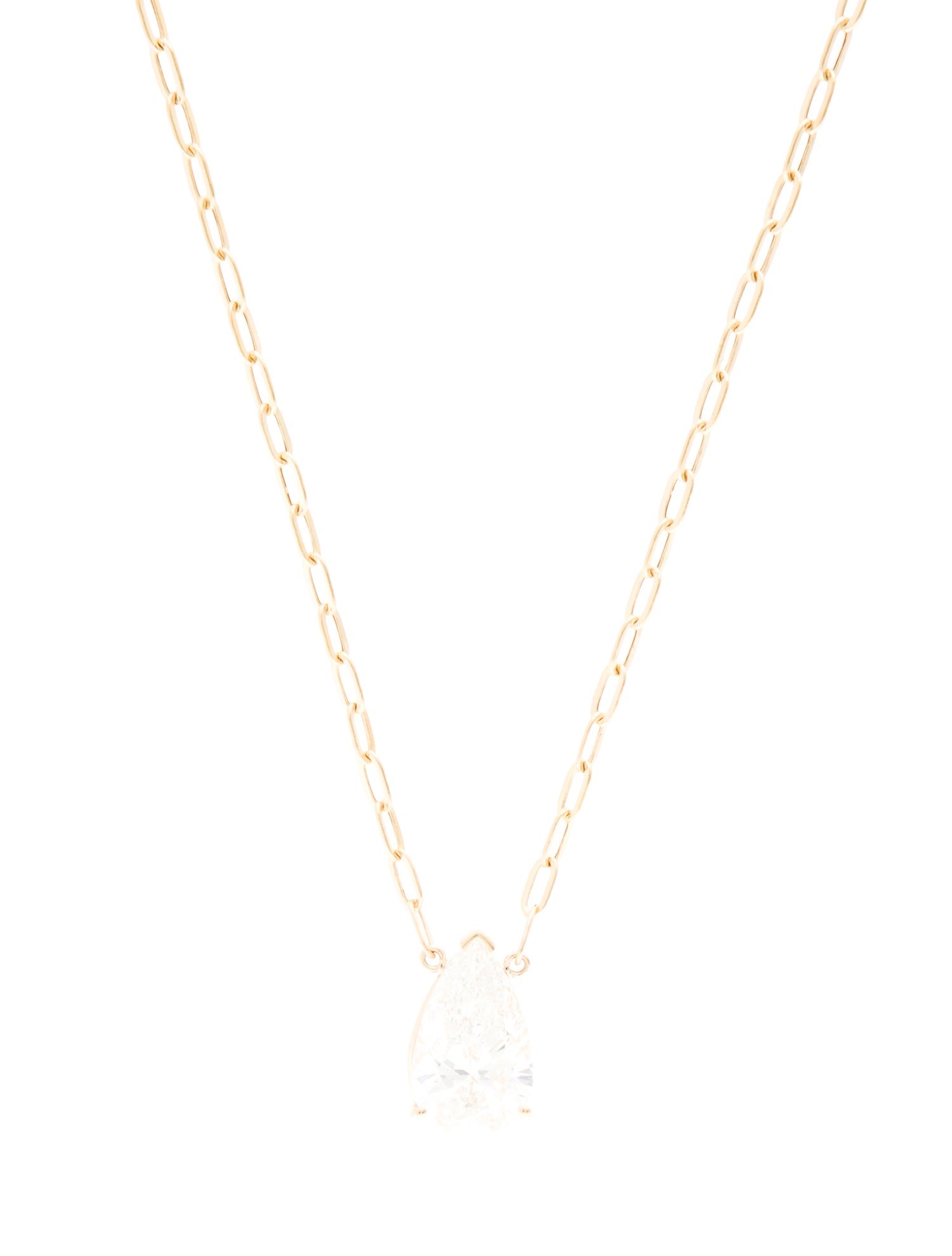 Necklace 14K 4.75ct Lab-Grown Diamond Pendant