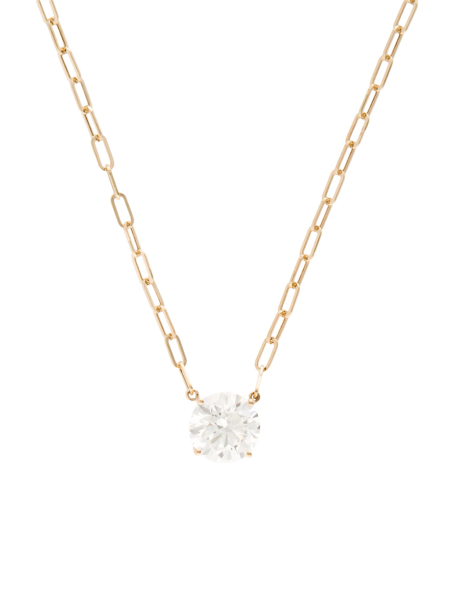 Necklace 14K 5.04ct Lab-Grown Diamond Pendant