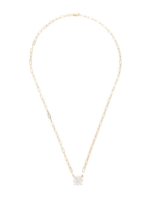 Necklace 14K 5.04ct Lab-Grown Diamond Pendant Necklace