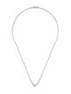 Necklace 14K 6.00ctw Graduated Diamond V Tennis Necklace