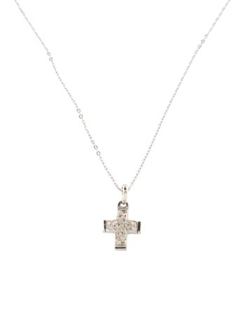 Necklace 14K Diamond Cross Pendant Necklace