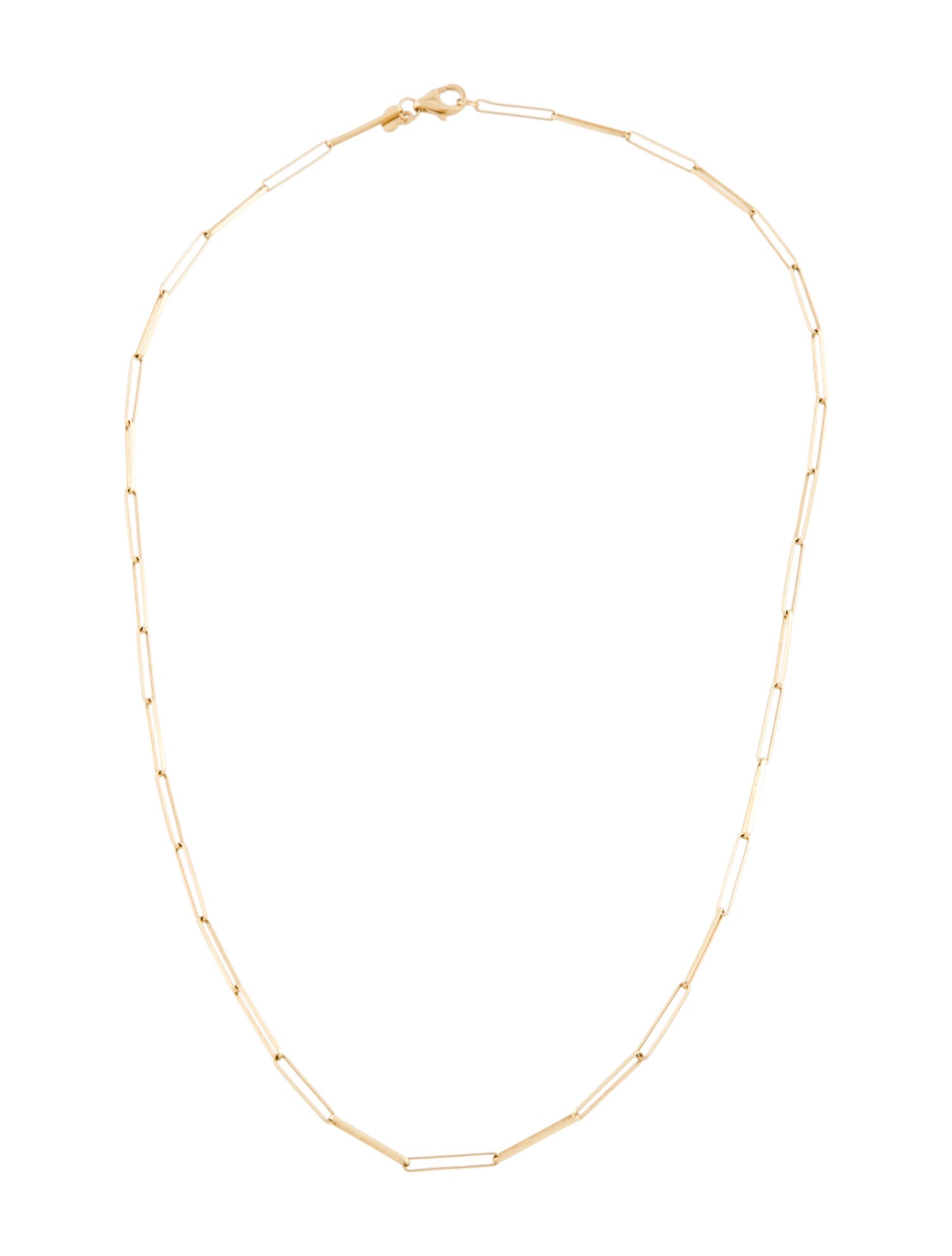 Necklace 14K Paperclip Chain Link