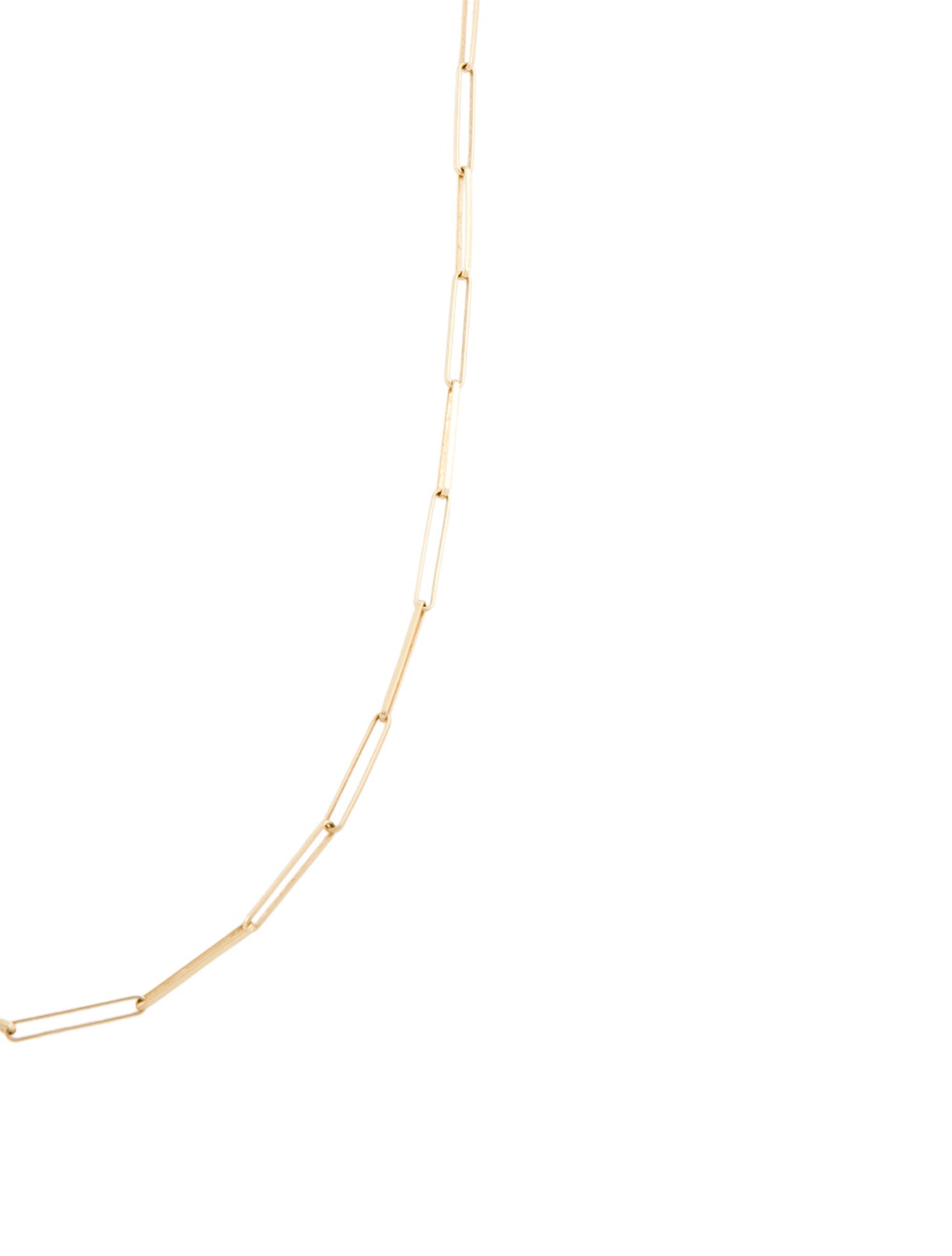 Necklace 14K Paperclip Chain Link Necklace