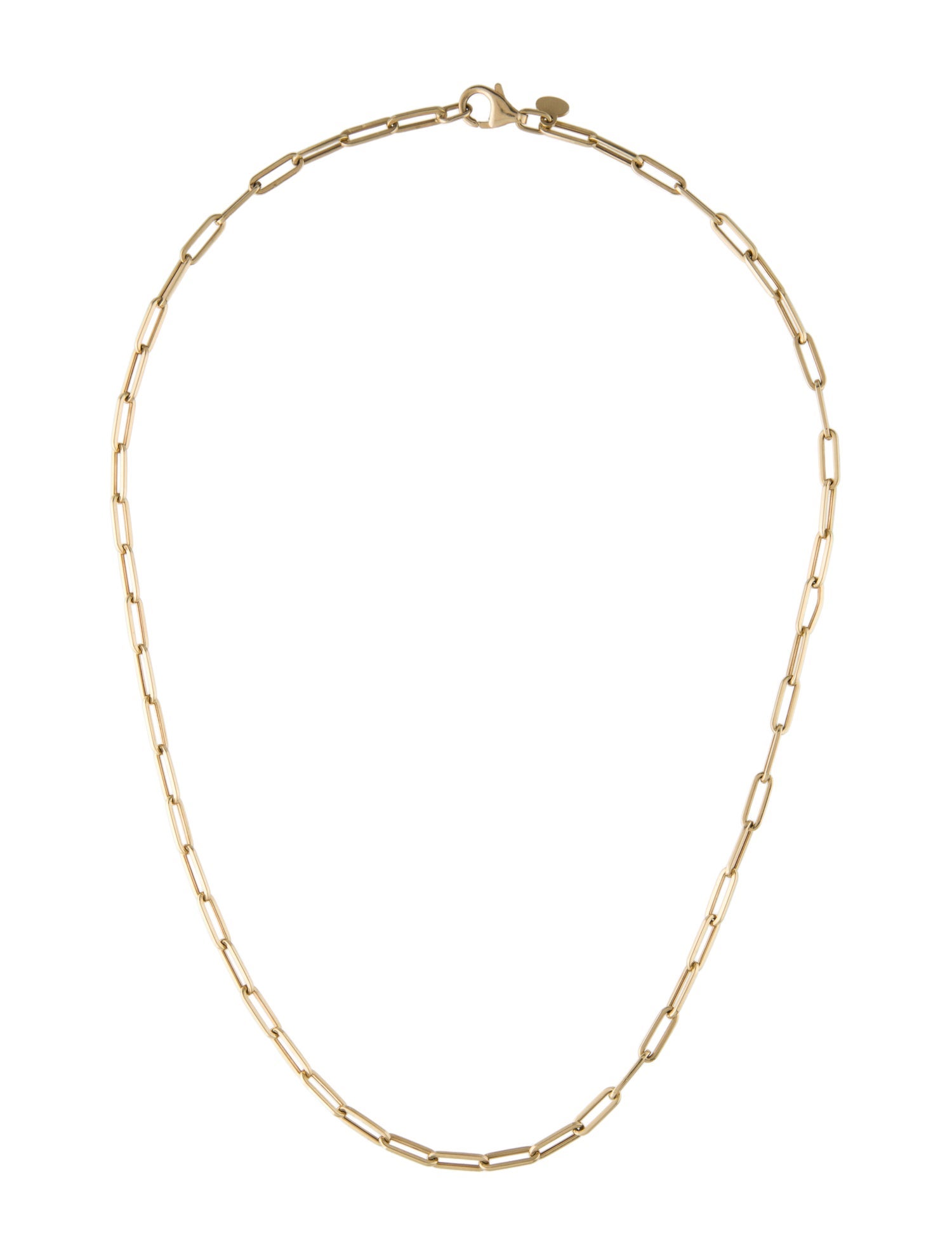 Necklace 14K Paperclip Link Chain Necklace