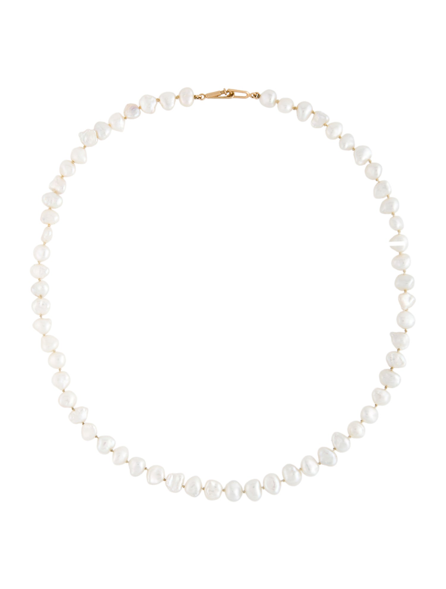 Necklace 14K Pearl Choker Necklace