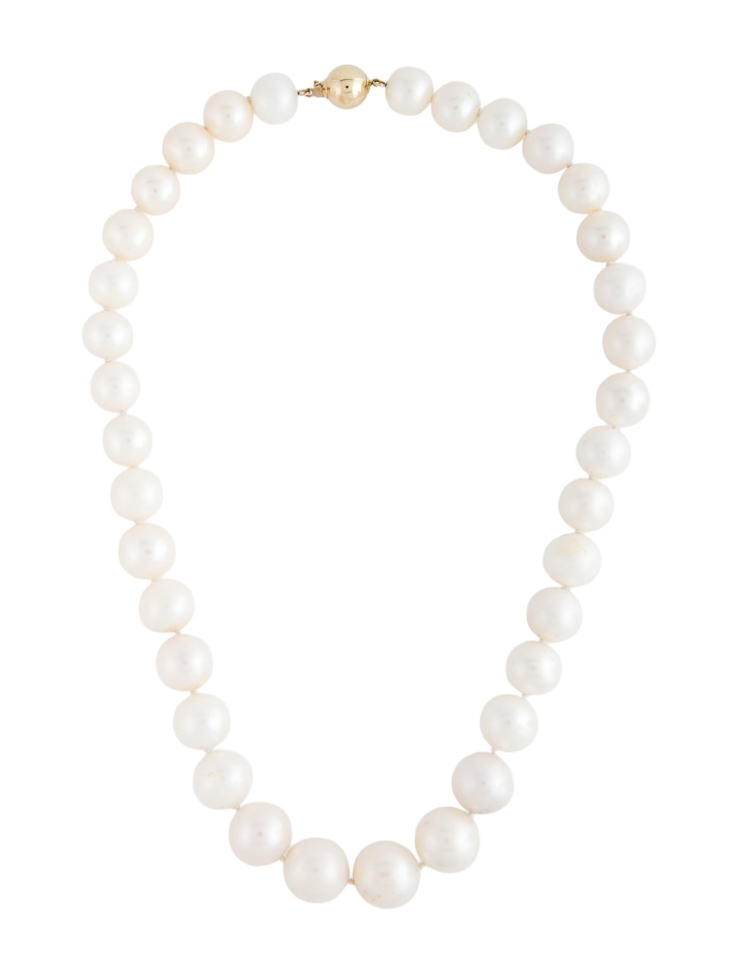 Necklace 14K Pearl Graduated Strand