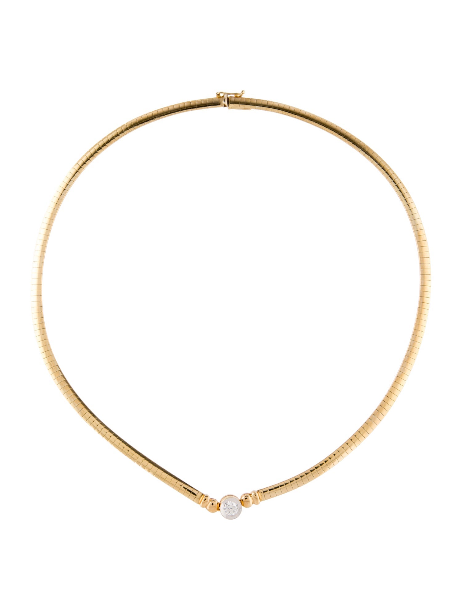 Necklace 14K Diamond Omega Collar