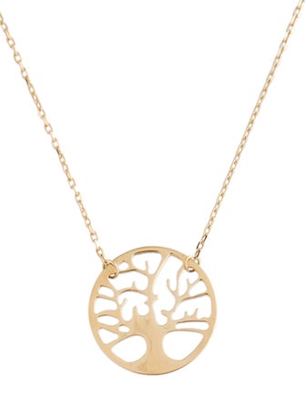 Necklace 14K 'Tree of Life' Pendant Necklace