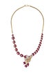 Necklace 18K 12.04ctw Ruby & Diamond Collar Necklace