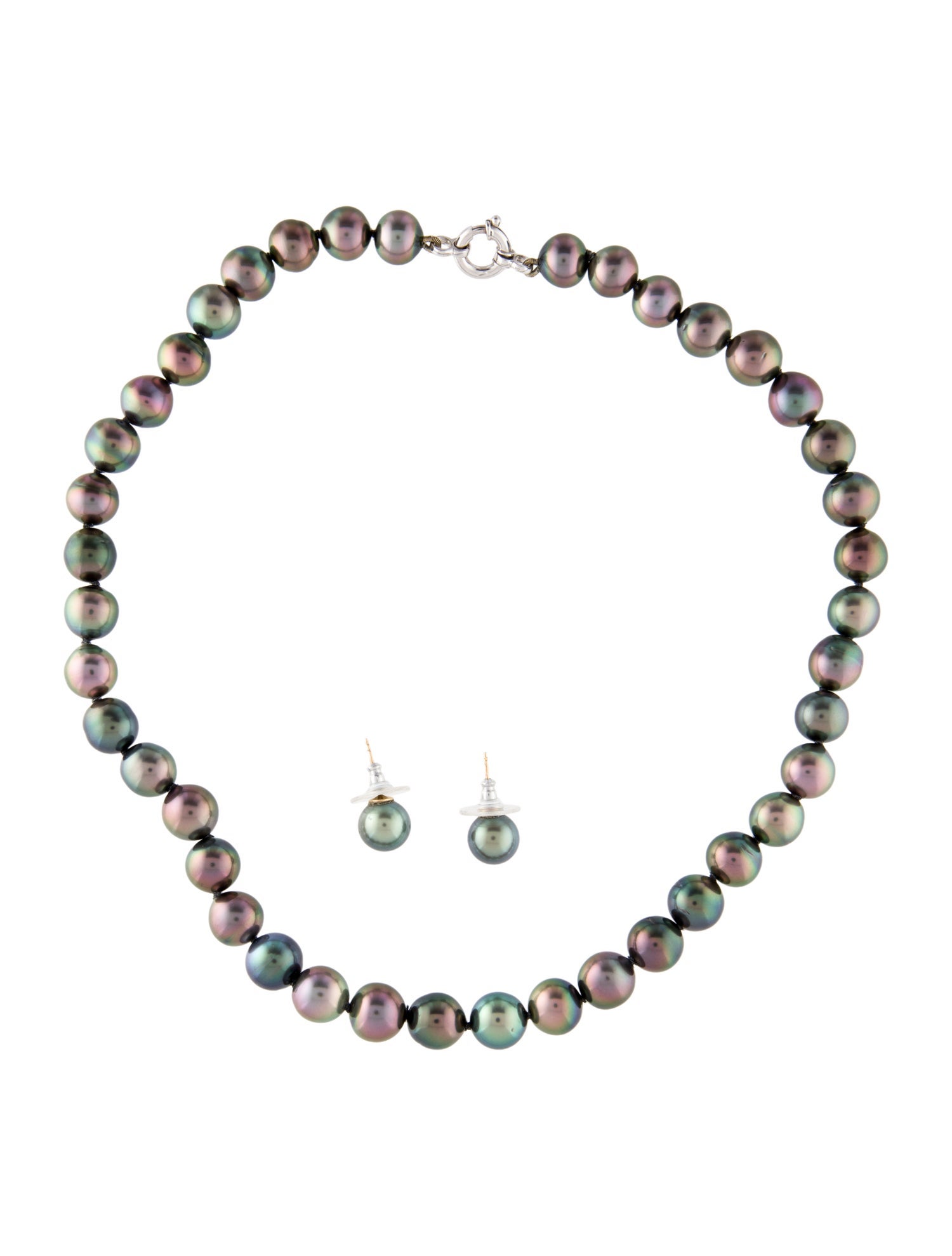 Necklace Cultured Pearl Bead & Earrings Set
