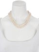 Necklace 14K Pearl & Diamond Multistrand Necklace