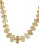 Necklace 14K Citrine Rondelle Graduated Beaded Necklace