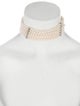 Necklace 18K Diamond & Pearl Multistrand Choker Necklace