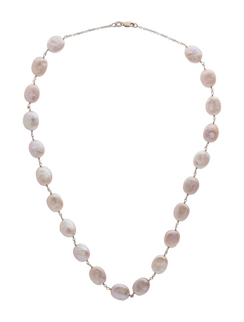 Necklace 14K Pearl Station Necklace