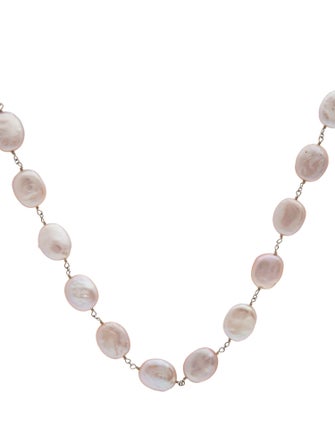 Necklace 14K Pearl Station Necklace