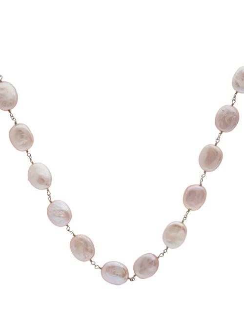 Necklace 14K Pearl Station Necklace