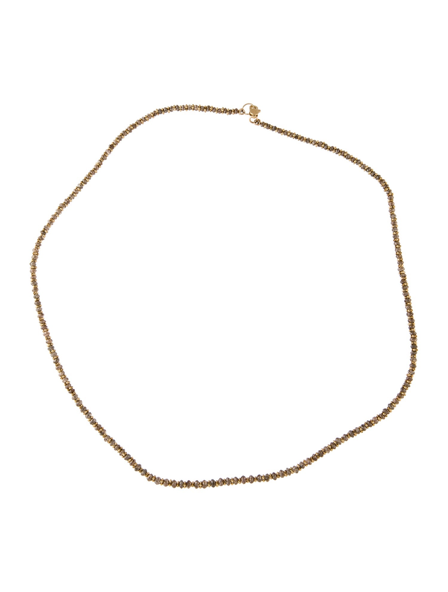 Necklace 14K Diamond Bead Strand