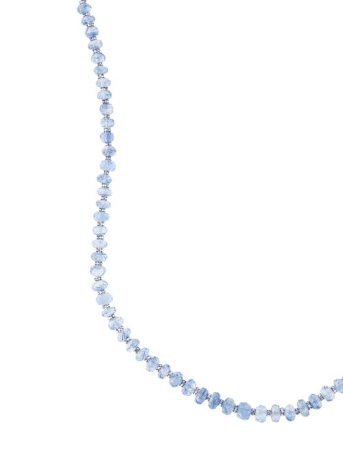 Necklace 14K Kyanite Bead Strand Necklace