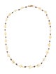 Necklace 14K Diamond & Opal Bead Strand Necklace