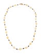 Necklace 14K Opal & Diamond Bead Strand Necklace