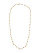Necklace 14K Diamond & Opal Bead Strand Necklace