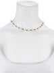 Necklace 14K Diamond & Opal Bead Strand Necklace