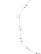 Necklace 14K Pearl & Sapphire Beaded Station Necklace