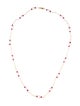 Necklace 14K Pearl & Ruby Station Necklace