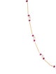 Necklace 14K Pearl & Ruby Station Necklace