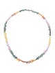 Necklace 14K Multicolor Sapphire Bead Necklace